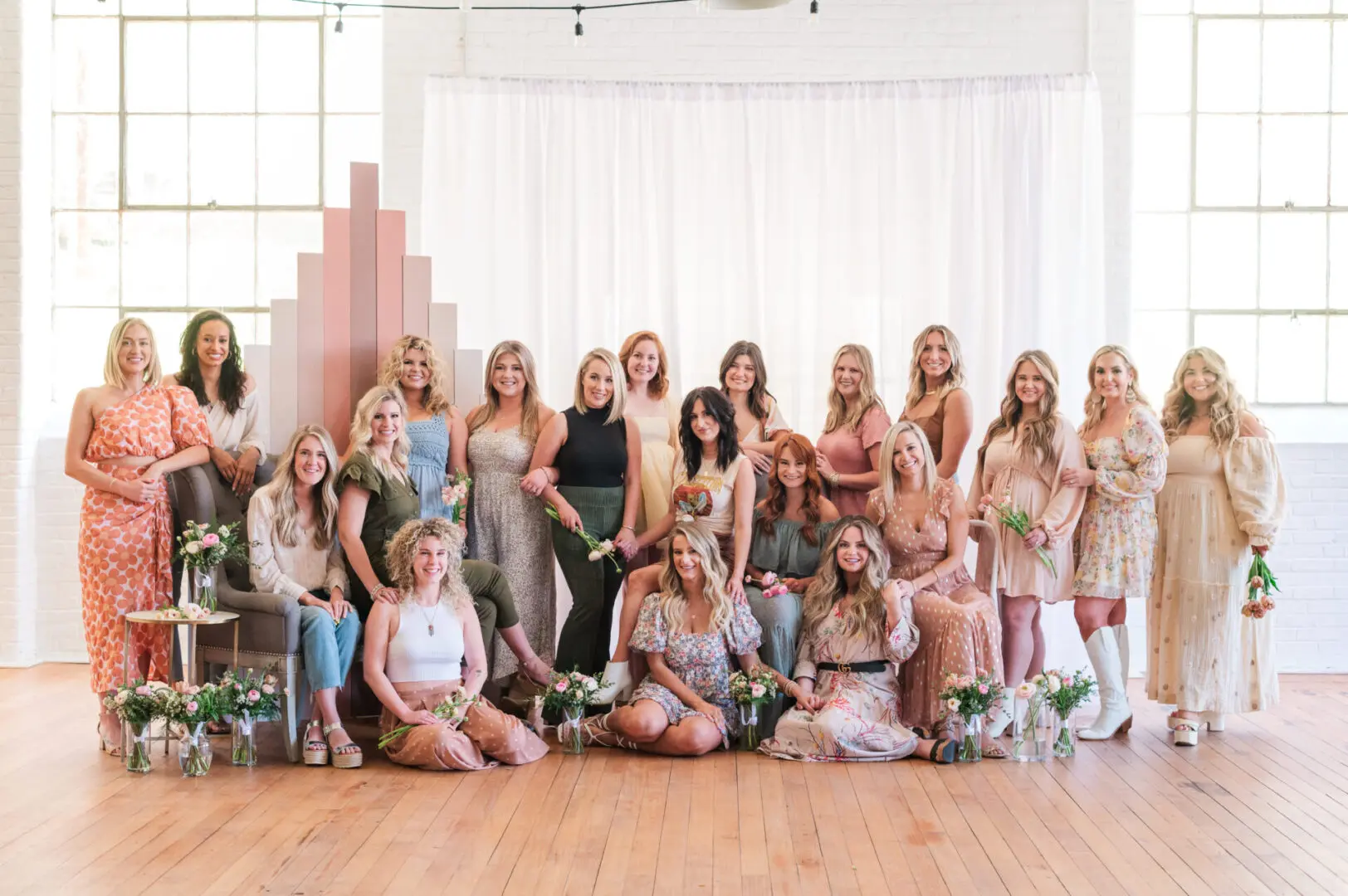 Ladies group photograph at GVL Hair Bar